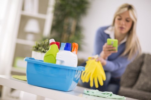 Leather sofa cleaning and conditioning service in Rainham